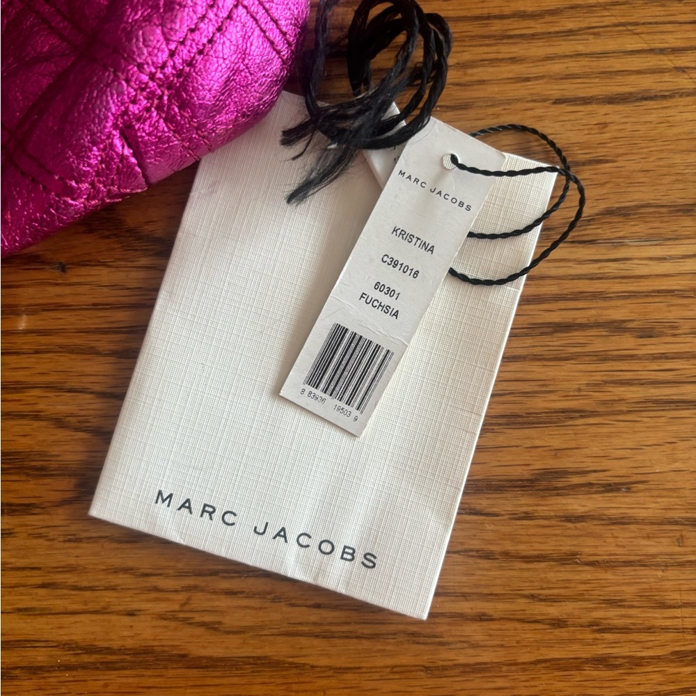 MARC JACOBS- Metallic Pink Quilted Shoulder Bag - Picture 7 of 7
